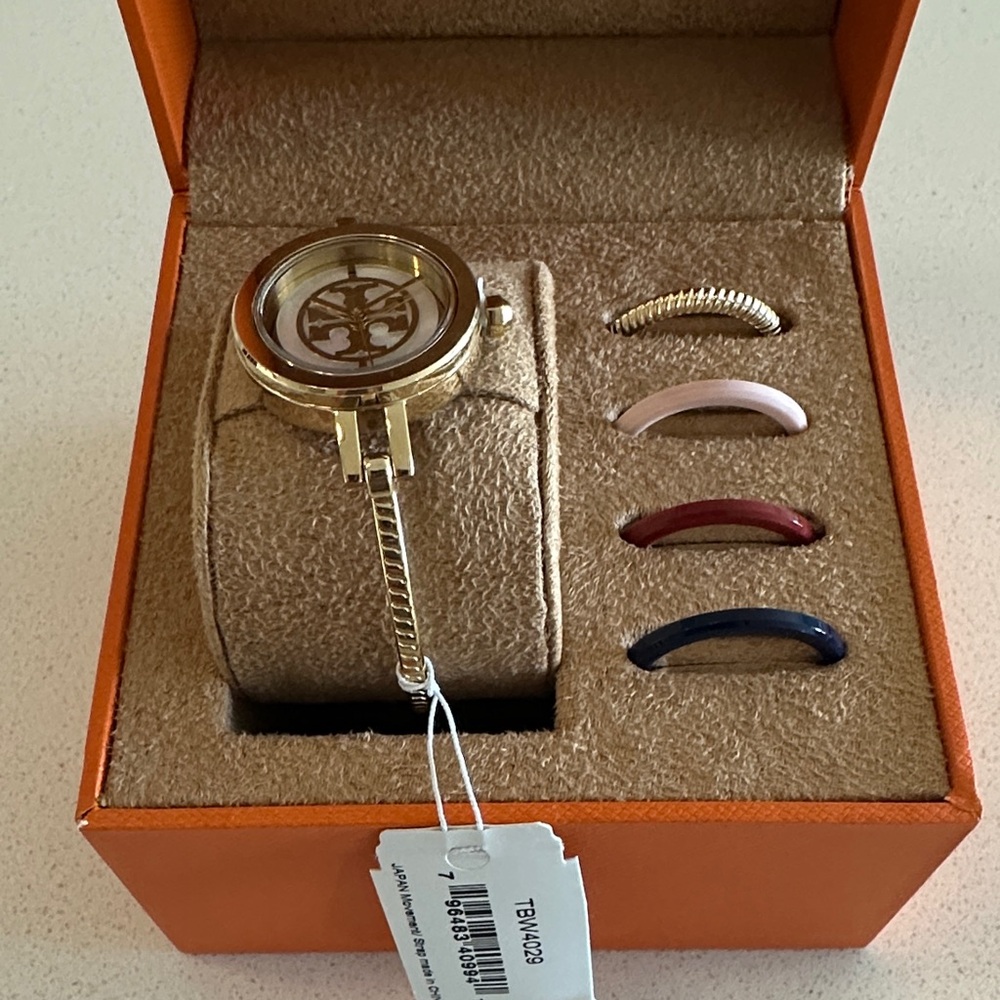 Tory Burch Gold Watch with Interchangeable Straps